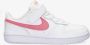 Nike court borough low 2 sneakers wit roze kinderen - Thumbnail 1