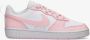 Nike court borough low recraft sneakers wit roze kinderen - Thumbnail 2