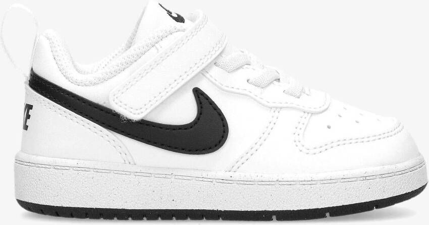 Nike court borough low recraft sneakers wit zwart kinderen