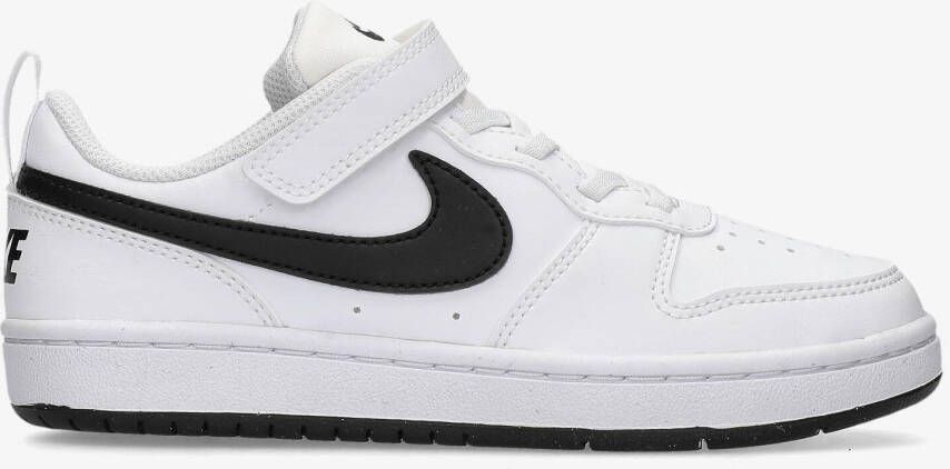 Nike court borough low recraft sneakers wit zwart kinderen