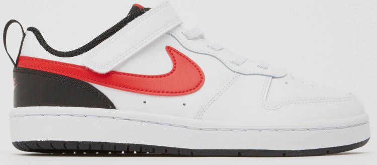 Nike court borough low 2 sneakers wit rood kinderen