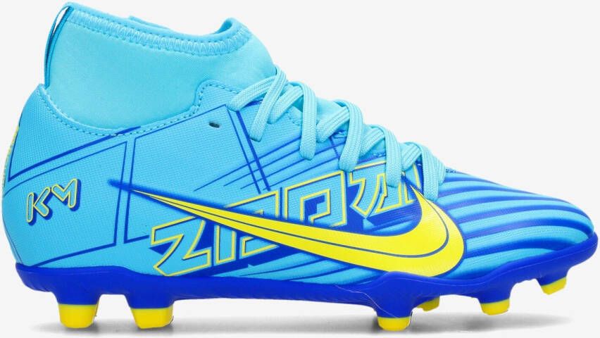 Nike mercurial superfly club fg voetbalschoenen blauw wit kinderen