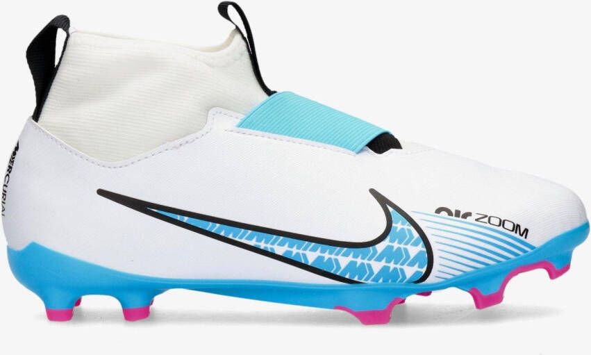 Nike mercurial superfly mg voetbalschoenen wit blauw kinderen
