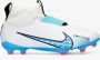 Nike Zoom Mercurial Superfly 9 Academy FG?MG Jr. voetbalschoenen wit blauw roze - Thumbnail 3