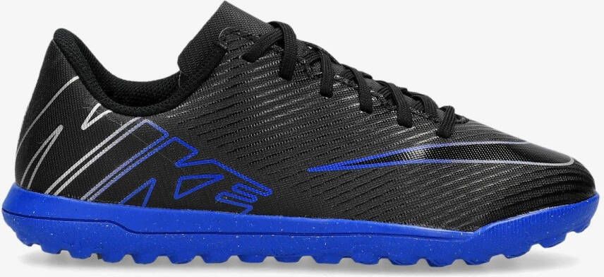 Nike mercurial vapor club turf voetbalschoenen zwart blauw kinderen