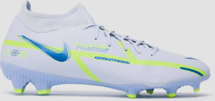 Nike phantom gt2 academy dynamic fit fg mg voetbalschoenen grijs blauw heren