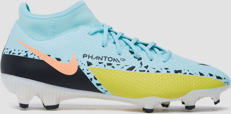 Nike phantom gt2 academy dynamic fit mg voetbalschoenen blauw geel heren
