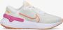 Nike renew 4 hardloopschoenen wit roze dames - Thumbnail 2