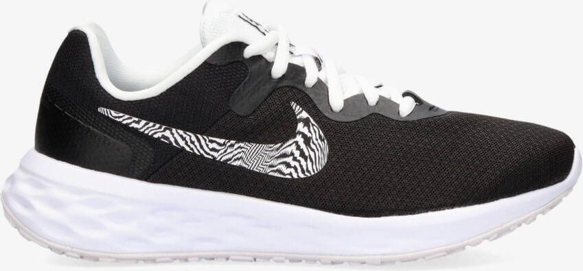 Nike revolution 6 hardloopschoenen zwart wit dames