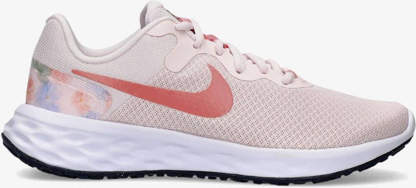 Nike revolution 6 prm hardloopschoenen roze blauw dames