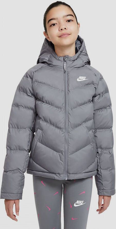 Nike sportswear synthetic fill winterjas grijs kinderen