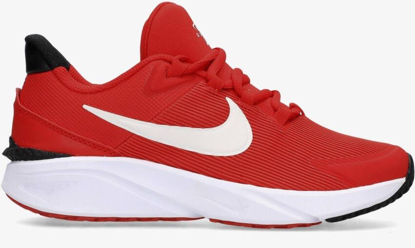 Nike star runner 4 hardloopschoenen rood wit kinderen