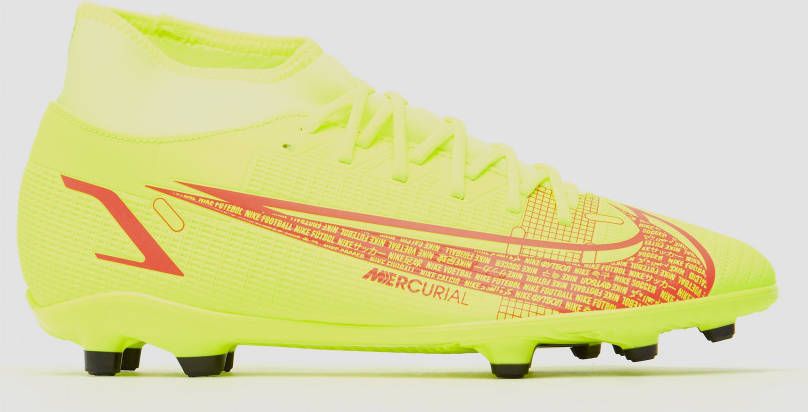 Nike mercurial superfly 8 club mg voetbalschoenen geel rood heren