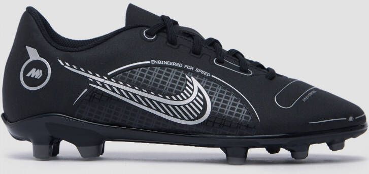 Nike Jr. Mercurial Vapor 14 Club MG Voetbalschoenen voor kleuters kids  (meerdere ondergronden) Black Medium Ash Metallic Silver - Schoenen.nl