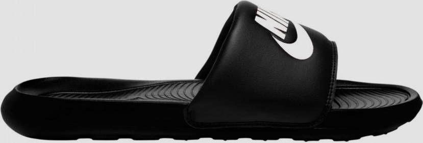 Nike Victori One Slipper voor heren Black/Black/White Heren - Schoenen.nl