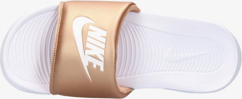Nike victori slippers wit goud dames