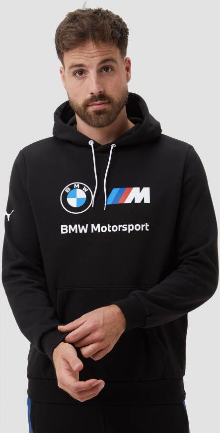 Puma bmw m motorsport essentials fleece trui zwart heren