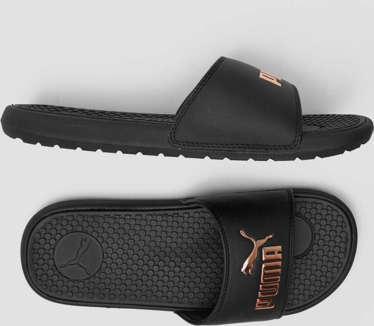 Puma Cool Cat Wns badslippers zwart/rosé goud - Schoenen.nl