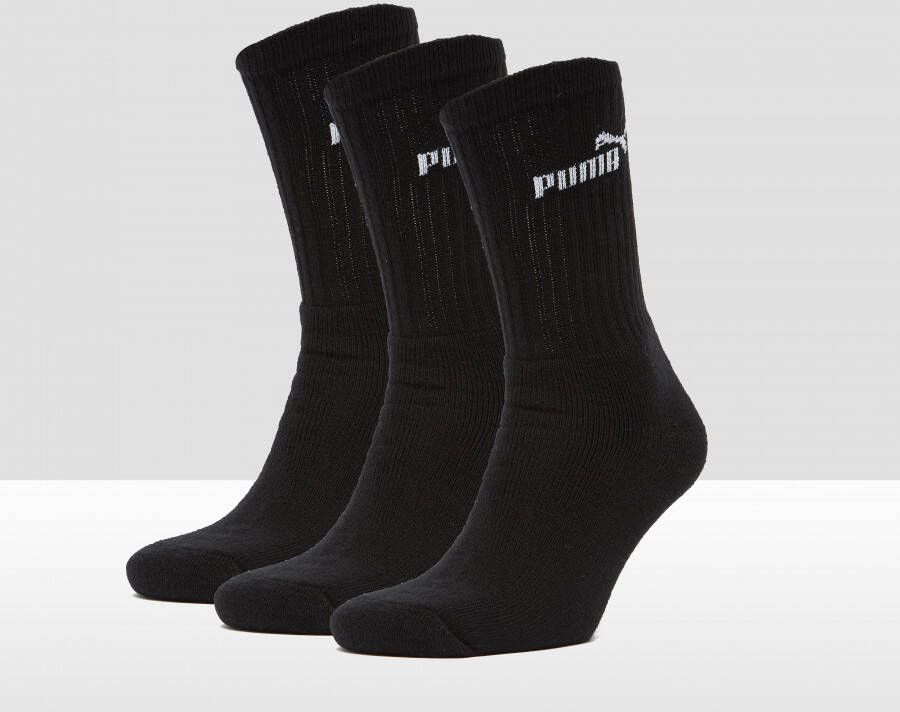 Puma crew sokken 3 pack zwart heren
