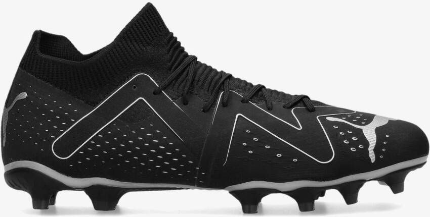 PUMA Future Match Gras Kunstgras Voetbalschoenen (MG) Zwart Zilver - Foto 4