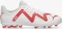 Puma future play voetbalschoenen wit rood kinderen - Thumbnail 2