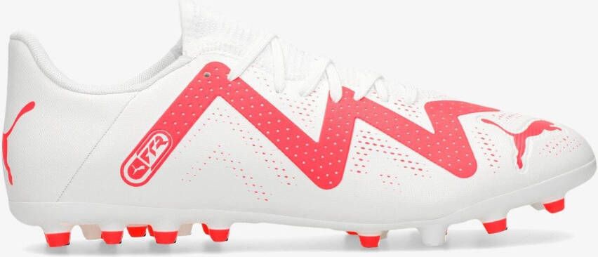 Puma future play voetbalschoenen wit roze heren