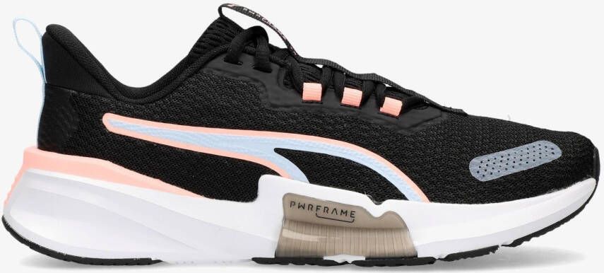 Puma power frame tr 2 sportschoenen zwart wit dames