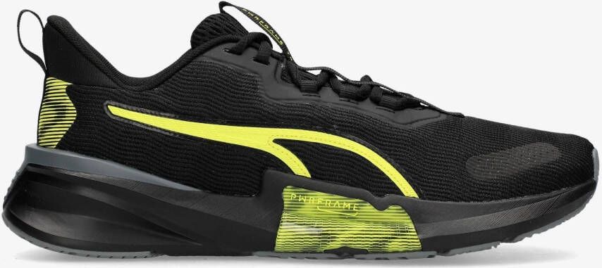 Puma pwrframe tr2 hyperwave sportschoenen zwart geel heren