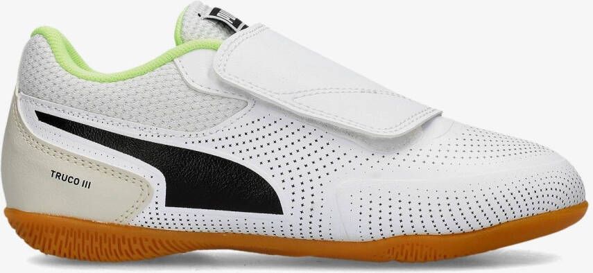 Puma truco iii it voetbalschoenen wit zwart kinderen