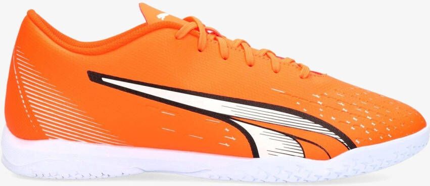 PUMA Ultra Play Zaalvoetbalschoenen IN Oranje Wit Blauw