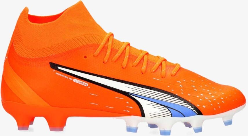 PUMA Ultra Pro Gras Kunstgras Voetbalschoenen (MG) Oranje Wit Blauw - Foto 4