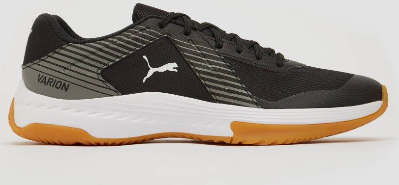 Puma varion indoorschoenen zwart/grijs heren - Schoenen.nl