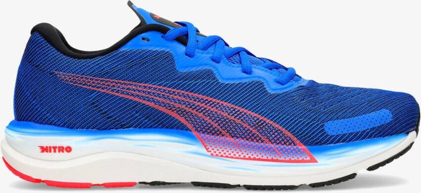 Puma velocity nitro 2 hardloopschoenen blauw rood heren