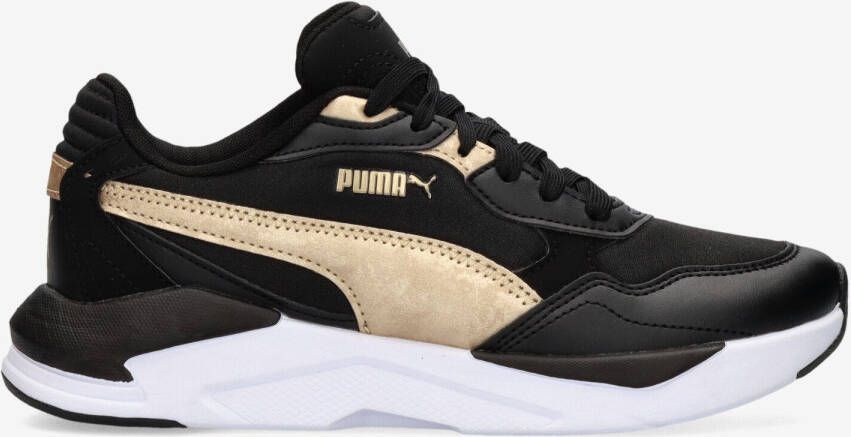 Puma x-ray speed lite metallics sneakers zwart goud dames