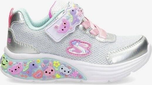 Skechers lil dreamers sneakers grijs roze kinderen