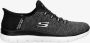 Skechers SUMMITS-DAZZLING HAZE 149937 BKW sneakers slip in dames zwart - Thumbnail 4