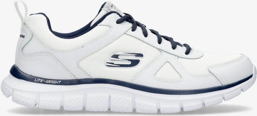 Skechers track scloric hardloopschoenen wit blauw heren