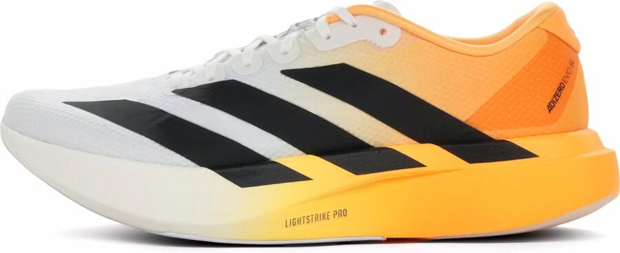 Adidas Adizero Evo SL Woven Hardloopschoenen wit lucid tangerine - Foto 2