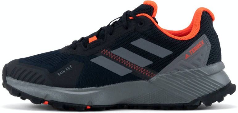 Adidas Terrex Soulstride RAIN.RDY Trail Running Schoenen Core Black Grey Six Solar Red Dames - Foto 2
