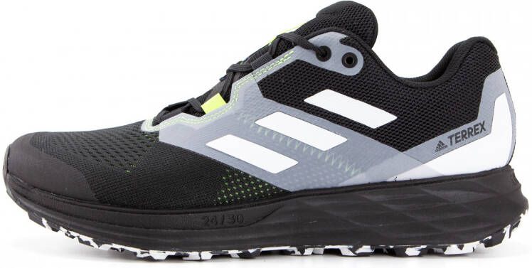 Adidas Terrex Two Flow Trail Running Schoenen Core Black Crystal White Solar Yellow Dames - Foto 3