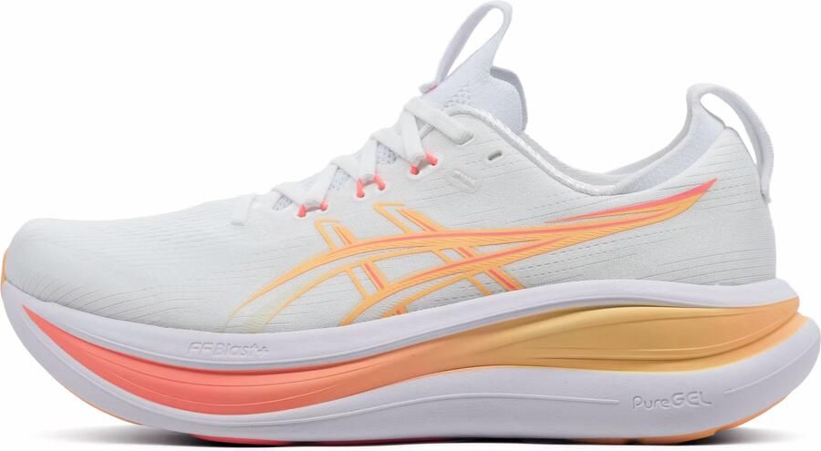ASICS Women's Gel-Nimbus 28 Hardloopschoenen wit oranje