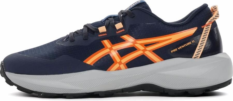 ASICS Kid's Pre Venture 11 Gs Trailrunningschoenen blauw oranje - Foto 3