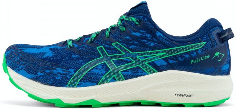 ASICS Fuji Lite 3 Heren Sportschoenen Hardlopen Trail blauw grijs - Foto 2