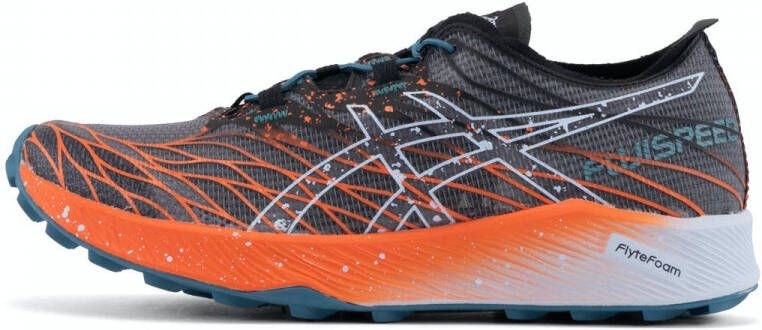 ASICS Fujispeed Hardloop schoenen Zwart Nova oranje - Foto 3