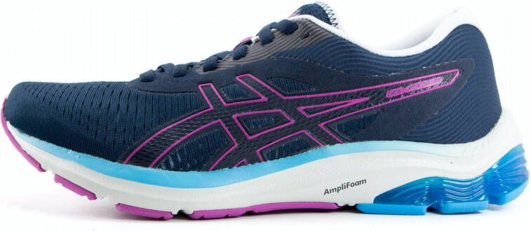 ASICS Gel-Pulse 12 hardloopschoenen donkerblauw roze blauw - Foto 4