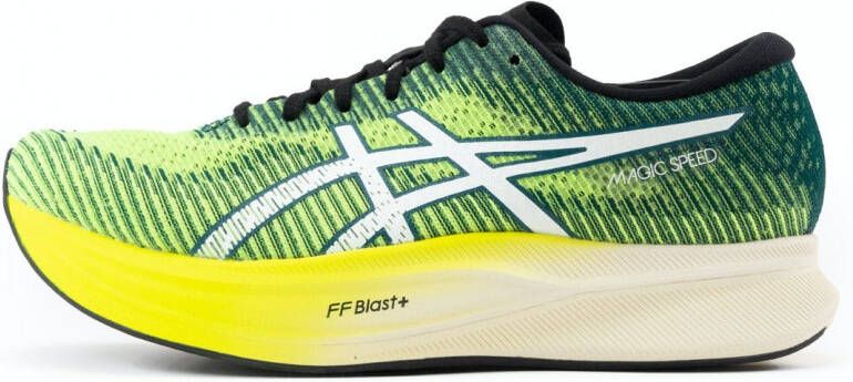 ASICS Magic Speed 2 Heren Sportschoenen Hardlopen geel blauw - Foto 2