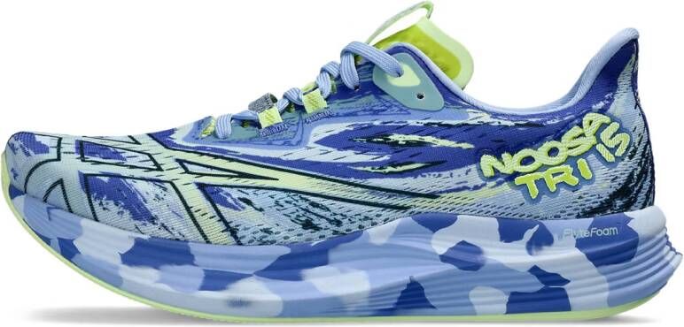 ASICS NOOSA TRI 15 Unisex Hardloopschoenen Blauw Geel - Foto 3