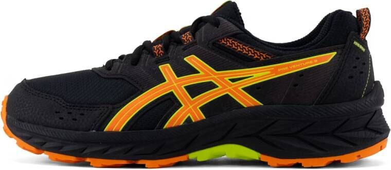 Asics pre venture 9 gs hardloopschoenen zwart oranje kinderen - Foto 3