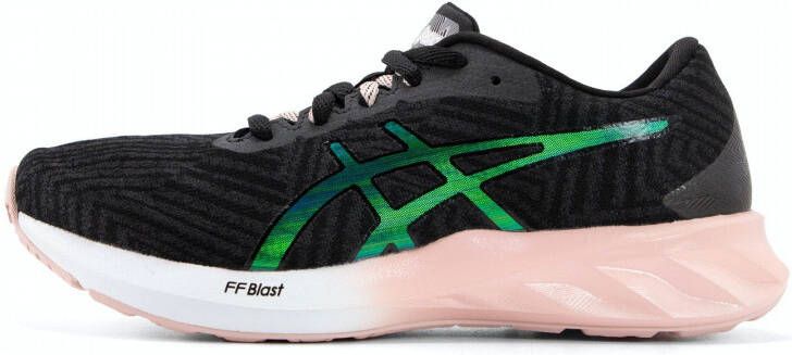 ASICS Roadblast Sportschoenen Vrouwen donkergrijs groen roze