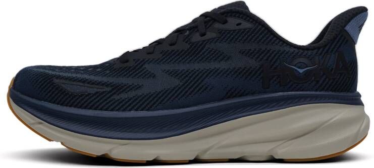 HOKA Lage Sneakers Clifton 9 Maat: 45 1 3 Materiaal: Textiel Kleur: Blauw